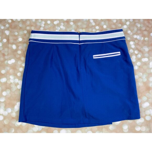 Tommy Armour Women’s Size 12 Dri Logic Tennis Golf Skort Monaco Blue White - Picture 7 of 7